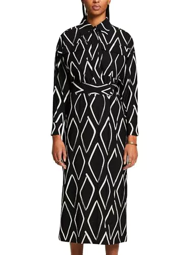 ESPRIT Damen 014EE1E316 Kleid, 002/BLACK 2, 42