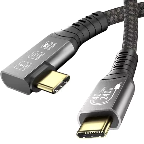 EUDOBEL USB 4 Kabel mit Thunderbolt 4 Kabel 1m, 40Gbps USB C Datenkabel