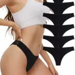 Evolyline Seamless Tangas Damen Strings Set String Tanga Damen Nahtlose Sexy Unterhosen Slip Unterwäsche für Frauen Damen Slips Mehrpack Atmungsaktiv Panties Damen
