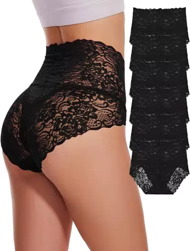 Evolyline Spitze Unterwäsche Damen - Hohe Taille Unterhosen