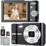 FAYIBUY Digitalkamera 50MP 1080P FHD Fotokamera mit Autofokus 16X Digitalzoom Fotoapparat Tragbare Kompaktkamera mit 32GB SD-Karte für Kinder Teenager Anfänger Geschenk
