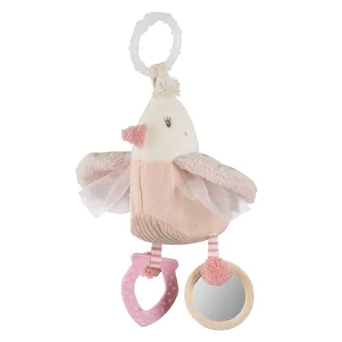 Fehn Activity-Vogel Motorikspielzeug zum Aufhängen mit spannenden Spielfunktionen zum Greifen und Geräusche erzeugen - EIN Perfekter Begleiter für Babys und Kleinkinder ab 0+ Monaten