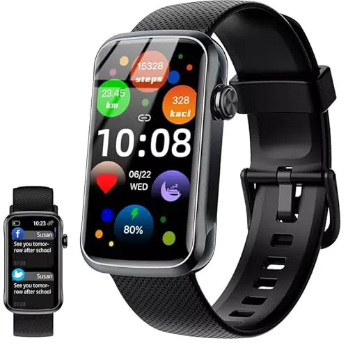 Fempoin Smartwatch für Damen und Herren, 1, 47 Zoll HD Smartwatch
