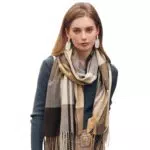 Figarge Schal Damen Schal kariert für Damen Herren karierter Schal mit Fransen Herbstschal Winterschal Plaid Schal weicher als Kaschmir Warme Winter Schals