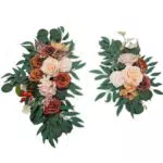 Fiita 2 Stück Künstliche Pfingstrosen-Blumen, Girlande
