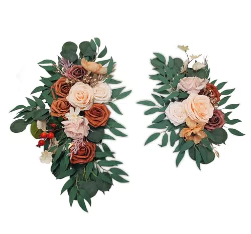 Fiita 2 Stück Künstliche Pfingstrosen-Blumen, Girlande