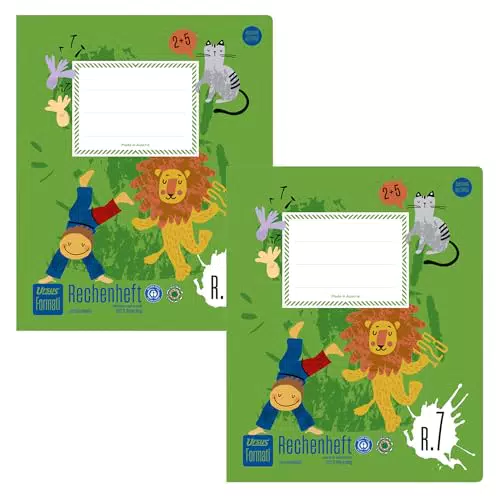 Rechenheft R.1 Quart 20 Blatt kariert aus 100% Recyclingpapier