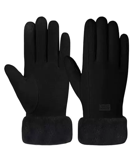 FORVEVO Handschuhe Damen Winter, Warme Touchscreen Winterhandschuhe，Thermo Handschuhe mit Fleece Futter für Outdoor Fahrrad Skifahren