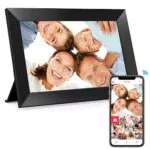 Digitaler Bilderrahmen Frameo WiFi 10,1 Zoll HD IPS Touchscreen, 32GB Speicher, Automatische Rotation