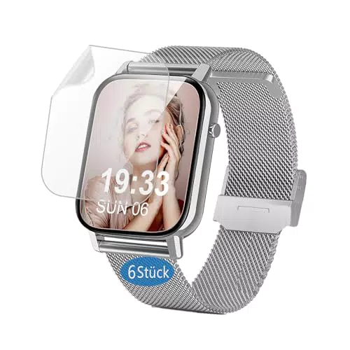 Frgnie Schutzfolie Kompatibel mit TOOBUR IDW26 Smartwatch 1