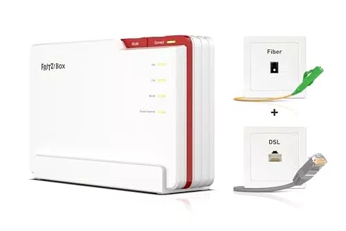 FRITZ!Box 5690 Pro bis zu 18, 5 GBit/s, für Glasfaser & DSL-Anschlüsse