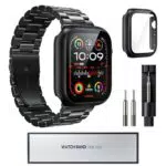 für Apple Watch Armband mit Hülle 10 42mm, 10 series Metall Apple Watch Armbänder mit Gehäuse für Apple Watch band Series 10 SE