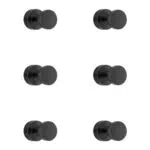Fugoviin 6 Pack Klebehaken Schwarz Extra Stark, Haken Selbstklebend