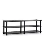 Furinno Turn-S-Tube No Tools 3-stufiges, breites Schuhregal