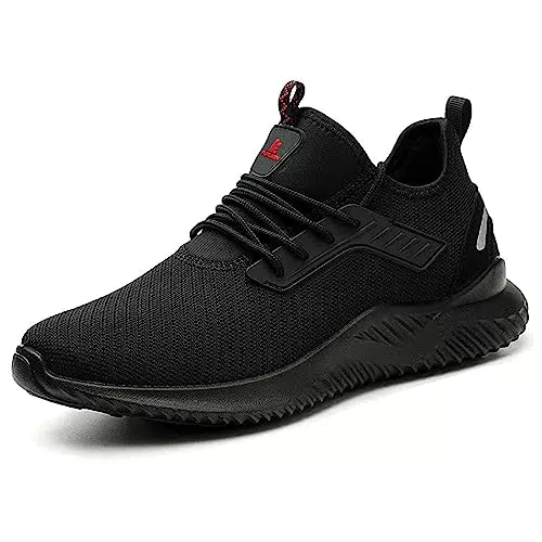 Furuian Sicherheitsschuhe Herren Leicht Arbeitsschuhe Damen rutschfest Stahlkappen Schutzschuhe Atmungsaktiv Sportlich Sneaker