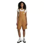 G-STAR RAW Damen Short Latzhose, Braun