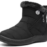 Gaatpot Damen Winterstiefel Wasserdicht gefütterte Schneestiefel Kurzschaft Boots