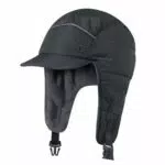 GADIEMKENSD Winter Trapper Hunting Hat with Earflaps Brim Visor Reflective Baseball Cap Warm Aviator Hats for Ski Rain Work Running Golf Outdoor Black