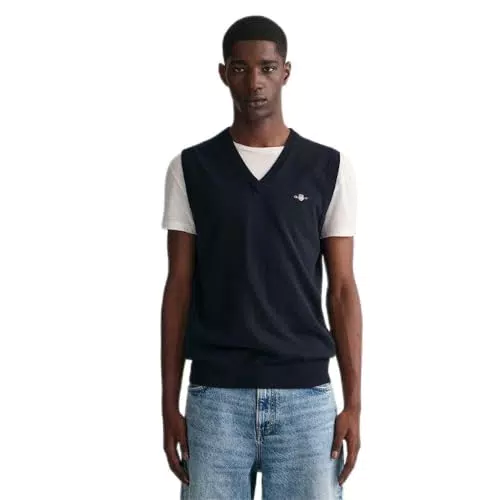 GANT Classic Cotton Slipover für Herren – Stilvoll und bequem