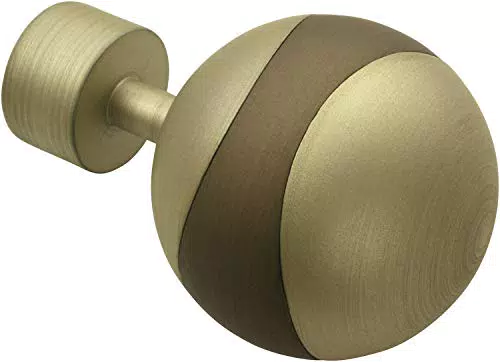 Gardinia Orbit, 2 x Endstück, Metall, Champagner/Cappuccino