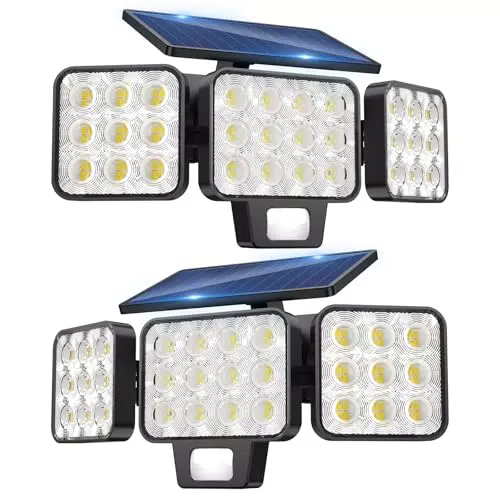 GEARLITE Solarlampen für Außen mit Bewegungsmelder 2 Pack