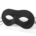 GEBETTER Rittermaske Schwarz Augenmaske für Kinder und Erwachsene Panzerknacker Maske Bandit Einbrecher Stoffbrille für Fasching