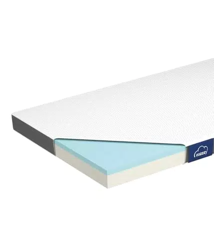 Genius Eazzzy Topper Classic 140x200cm Höhe 7 cm H2 H3 - orthopädische Matratzentopper für Matratze & Boxspringbett aus Gelschaum