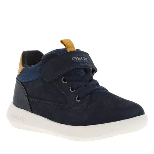 Geox Baby-Jungen B HYROO Boy Ankle Boot, Navy/Ochre
