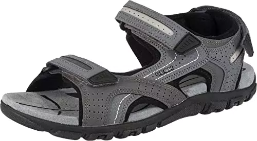 Geox Herren Uomo Sandal Strada D Sandalen, Stone Lt Grey