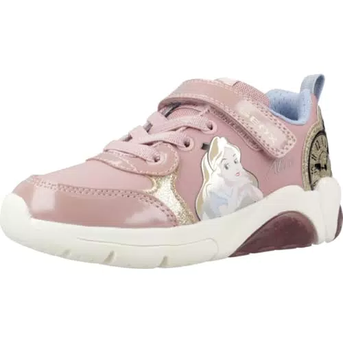 Geox J FADINLIGHT Girl E Sneaker, LT Rose/Platinum