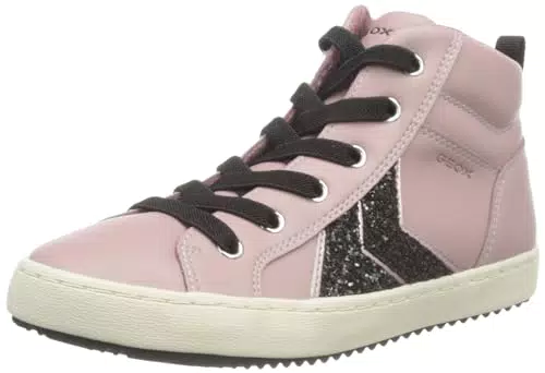 Geox Jungen Mädchen J Kalispera Girl B Sneaker, Antique Rose/Black