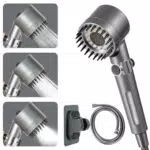GIBOHOM Duschkopf mit Filter, Abnehmbarer Hochdruck Handbrause mit Filtration