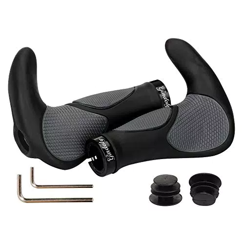 Gindoly Fahrradgriffe Ergonomisch Fahrradlenker jedes Fahrrad - Lenkergriffe für perfekte Griffsicherheit rutschfest Fahrradlenkergriffe Lenker Handgriffe MTB