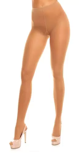 GLAMORY Damen Satin 20 Feinstrumpfhose Strumpfhose, Braun