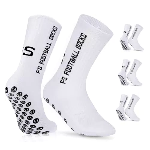 Gohanny Fußballsocken 3 Paar Rutschfeste Fußball Socken