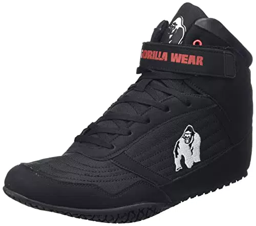 Gorilla Wear High Tops Black schwarz - Bodybuilding und Fitness Schuhe für Damen und Herren