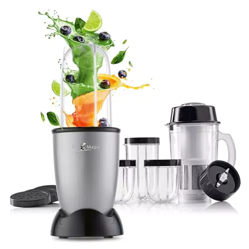 GOURMETmaxx Mr. Magic Mixer, Smoothie Maker mit XXL-Zubehörpaket