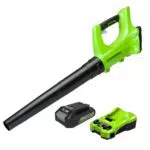 Greenworks G24ABK2 Axial Akku Laubbläser, 156 km/h