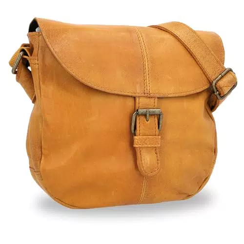 Gusti Candice Umhängetasche – Handgefertigte Ledertasche für Damen im Alltag