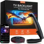 Gvyugke TV Hintergrundbeleuchtung, 5, 5 Meter Schneidbare TV Led Strip mit Sync für 75-85 Zoll TVs und PC-Monitore ändern