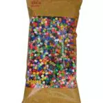 Hama Perlen 205-68 lperlen Beutel mit ca. 6.000 Midi Bastelperlen in 52 Farben mit Durchmesser 5 mm