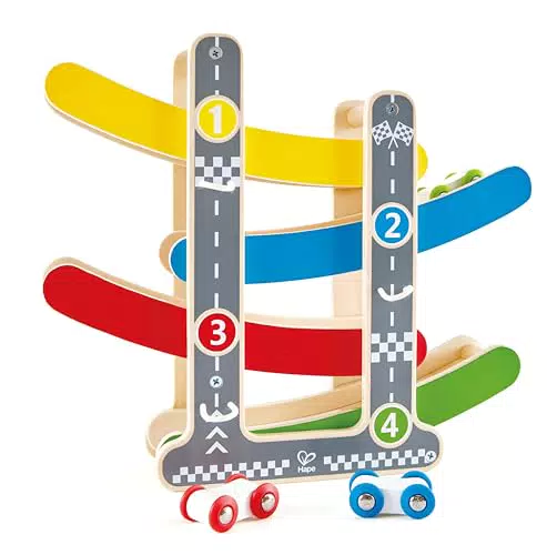 Hape E0438 - Flickflack-Rennbahn, Holzspielzeug