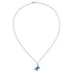 Happyyyami Schmetterling Anhänger Halskette aus Edelstahl Opal zarter Schmetterling Choker Schmuck Anhänger Mode für Frauen Mädchen