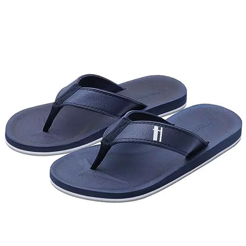 Harssidanzar Herren Zehentrenner, Klassischer String Leichte schnell trocknende wasserdichte Sommer Strand Sandalen KM230EU