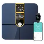 Healthkeep Personenwaage, angeschlossen, Bluetooth, mit 2 VA-Bildschirmen und ITO-Beschichtungstechnologie