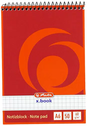 Herlitz 00110635 Schreibblock, Format: A6, 50 Blatt