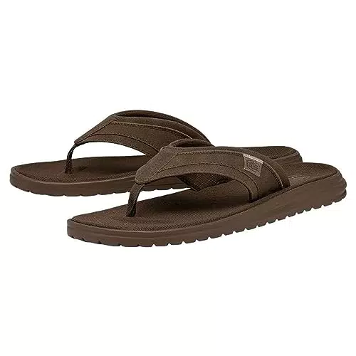 Hey Dude Herren Sami Flip Flops, Saddle