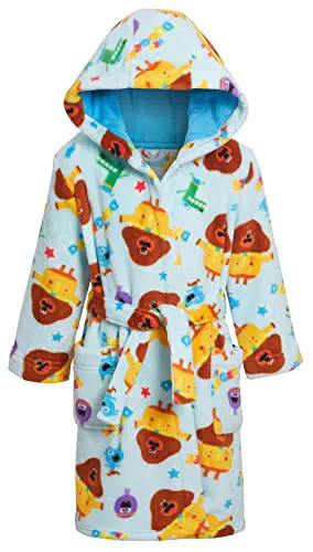 Hey Duggee Bademantel für Kinder Kapuzenbademantel Jungen Mädchen Fleece Charakterrobe