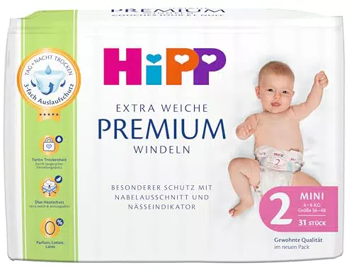 HiPP Babysanft Windeln Mini 2 Carry, 3er Pack