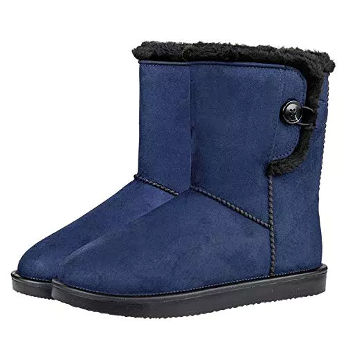 HKM Davos Button Fur Reitstiefel, dunkelblau